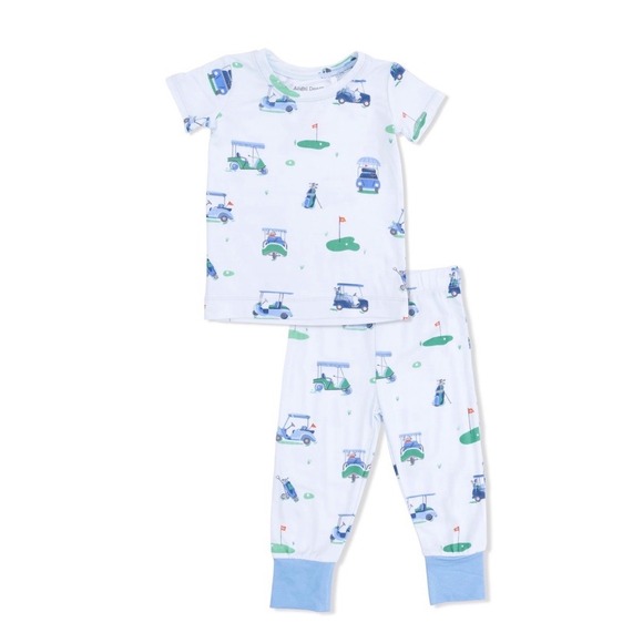 Angel Dear Other - Angel Dear Vintage Golf Carts Loungewear Set – Blue – Size 3–4T – NWT